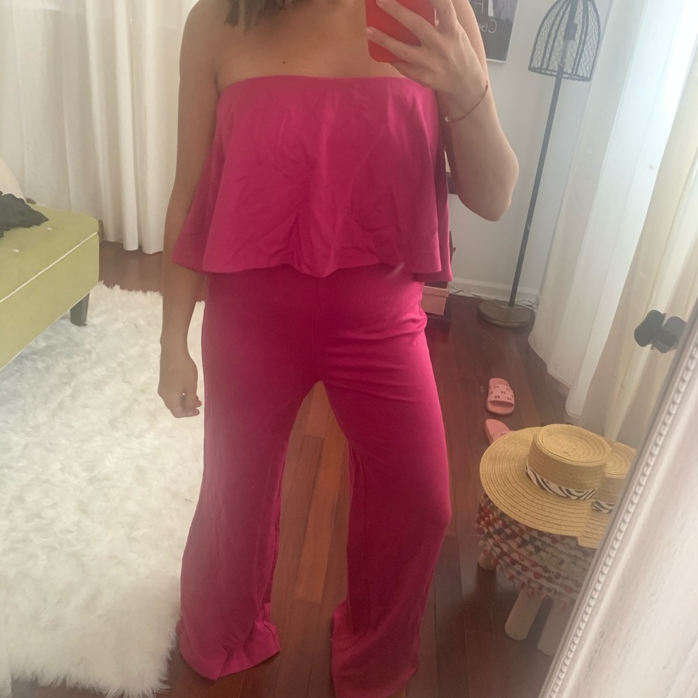 Lovers + Friends Pink jumpsuit